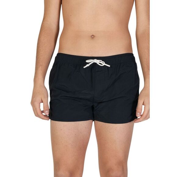 Hamaki-Ho Black Polyester Swim Men's Shorts - Picture 2 of 5